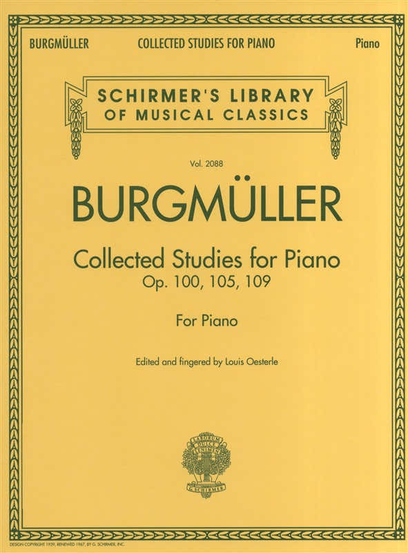 Burgmuller Collected Studies Op 100 105 109 - Piano Solo