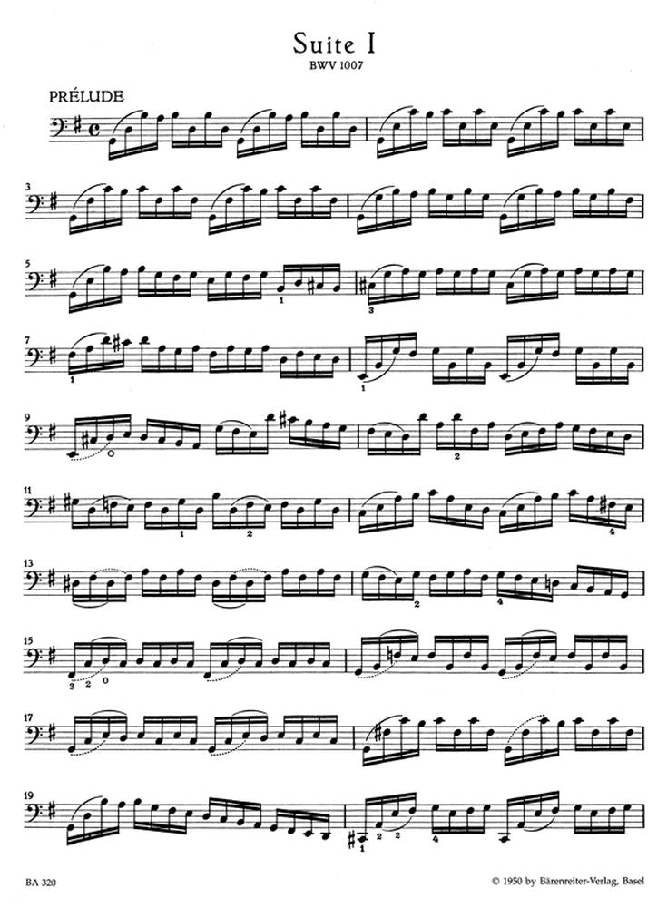 6 Suites BWV 1007-1012 Violoncelle - Bach