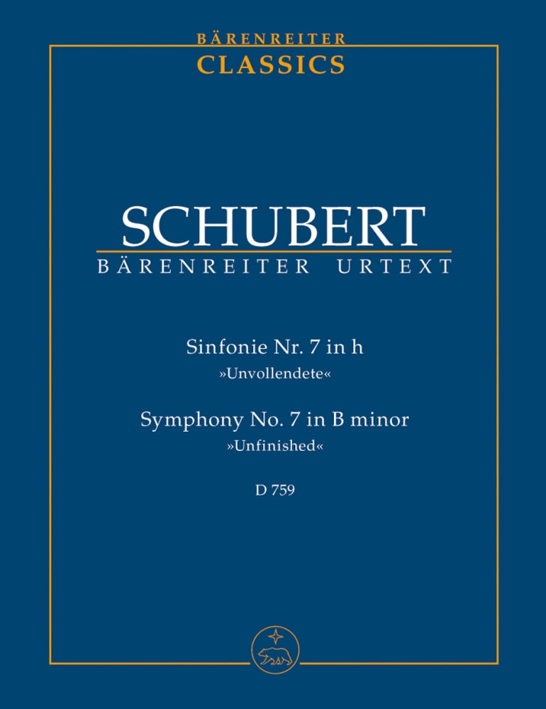 SCHUBERT FRANZ - SINFONIE N. 7 IN H "UNVOLLENDETE" D 759