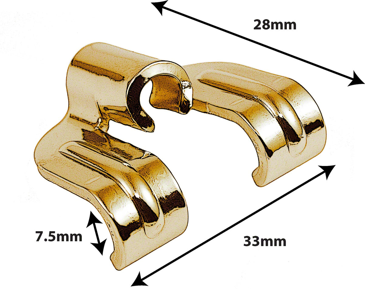 Goldener Holz-Reifenhaken 7.5mm / Bassdrum (X1)