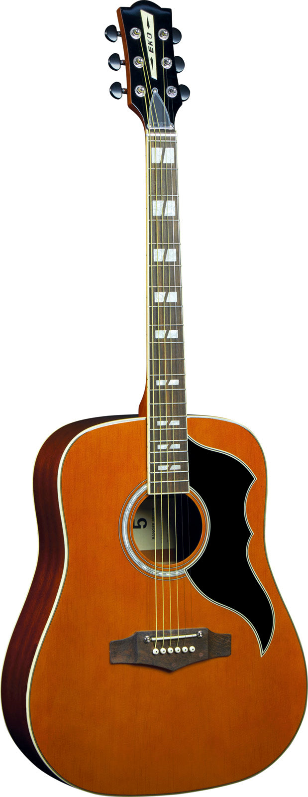 Ranger VI Vintage-Neuauflage Dreadnought Naturdecke gebeizt