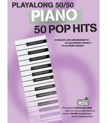 PLAYALONG 50/50 PIANO POP HITS - PIANO SOLO
