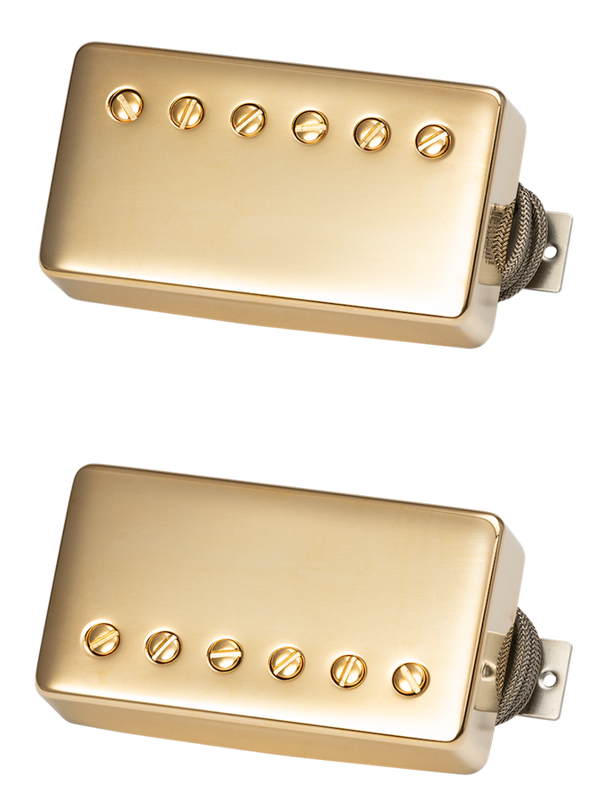 Custombucker Abgestimmter Satz Double Black True Historic Goldkappen