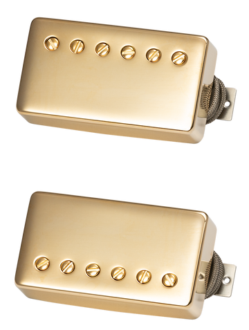 Custombucker Abgestimmter Satz Double Black True Historic Goldkappen