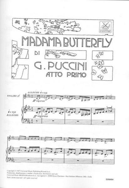 Puccini G. - Madama Butterfly - Chant et Piano