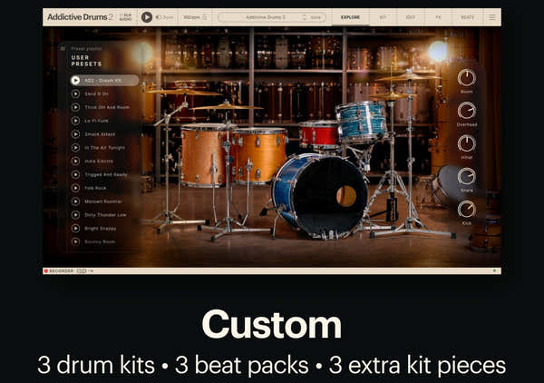 XLN Audio Addictive Drums 2 Custom