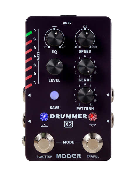 Mooer Stereo Drummer X2 Schwarz