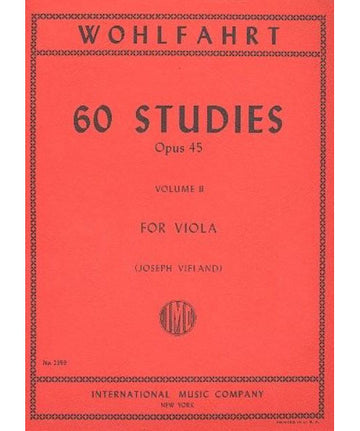 Wohlfahrt - 60 Studies Vol. 2 Op.45 - Alto