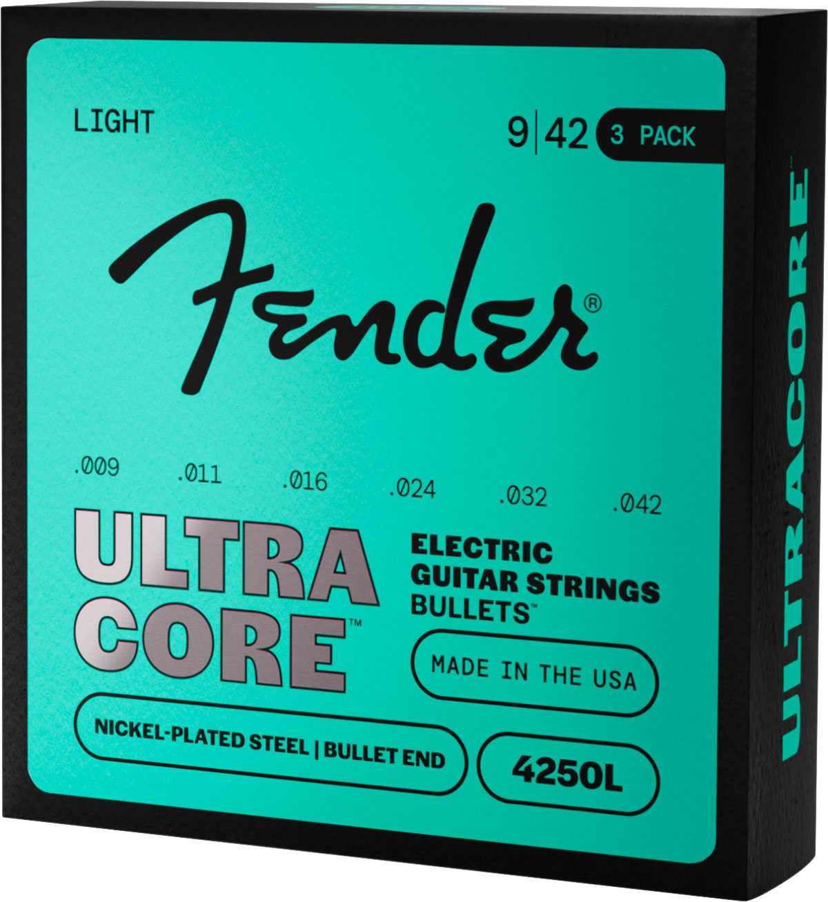Ultracore vernickelter Stahl, Bullet-Ende, 4250L 09-42, (6) 3er-Pack