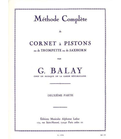 BALAY - METHODE COMPLETE DE CORNET A PISTONS VOL.2