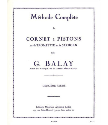 Balay - Methode Complete De Cornet A Pistons Vol.2
