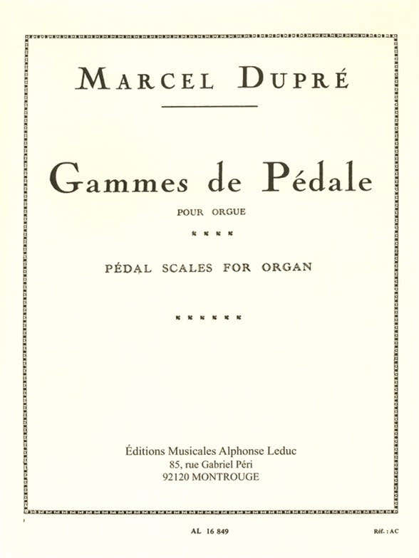 Pedaltonleitern für Orgel
