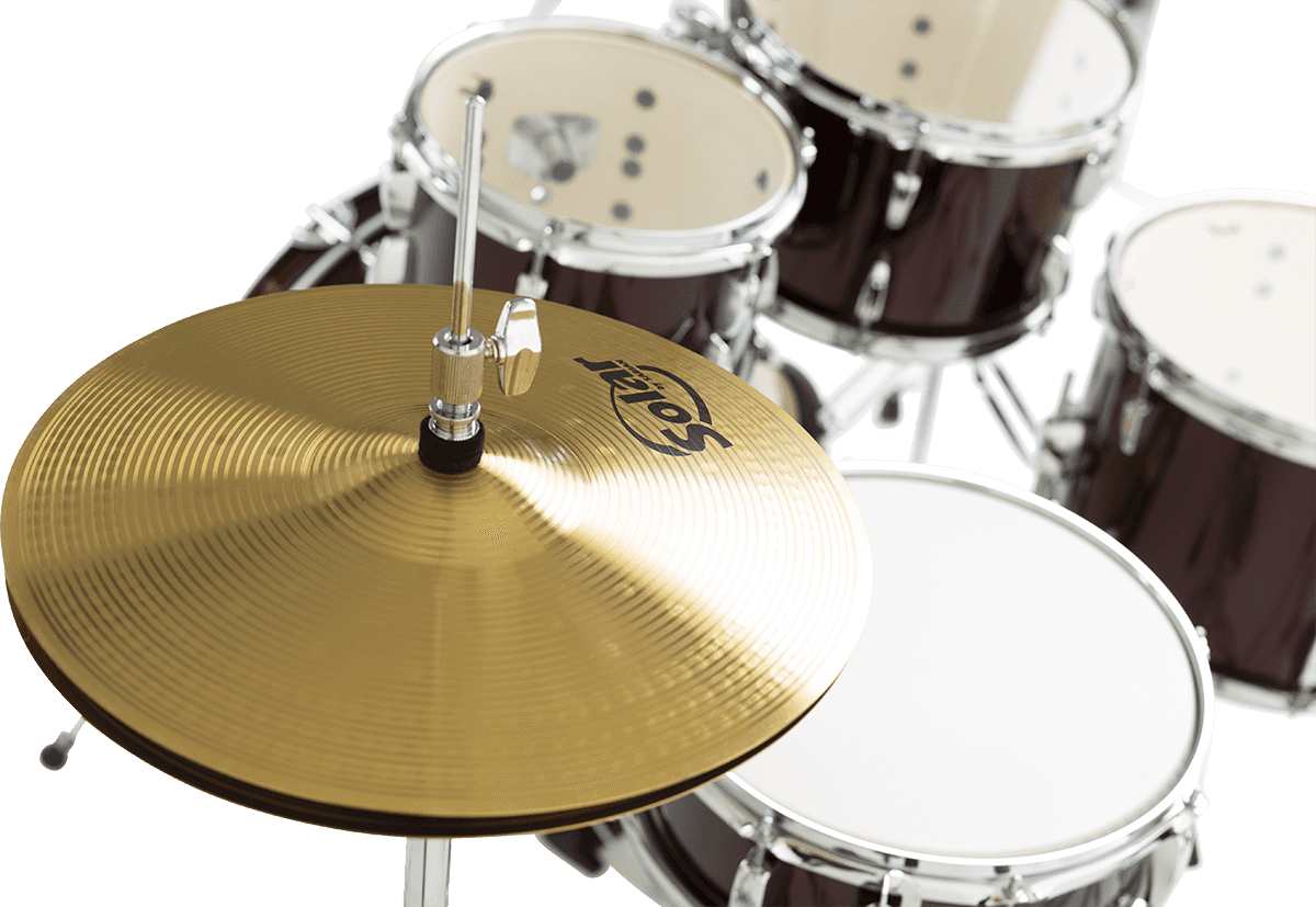 ROADSHOW JAZZ 18 WINE RED + SOLAR CYMBALS