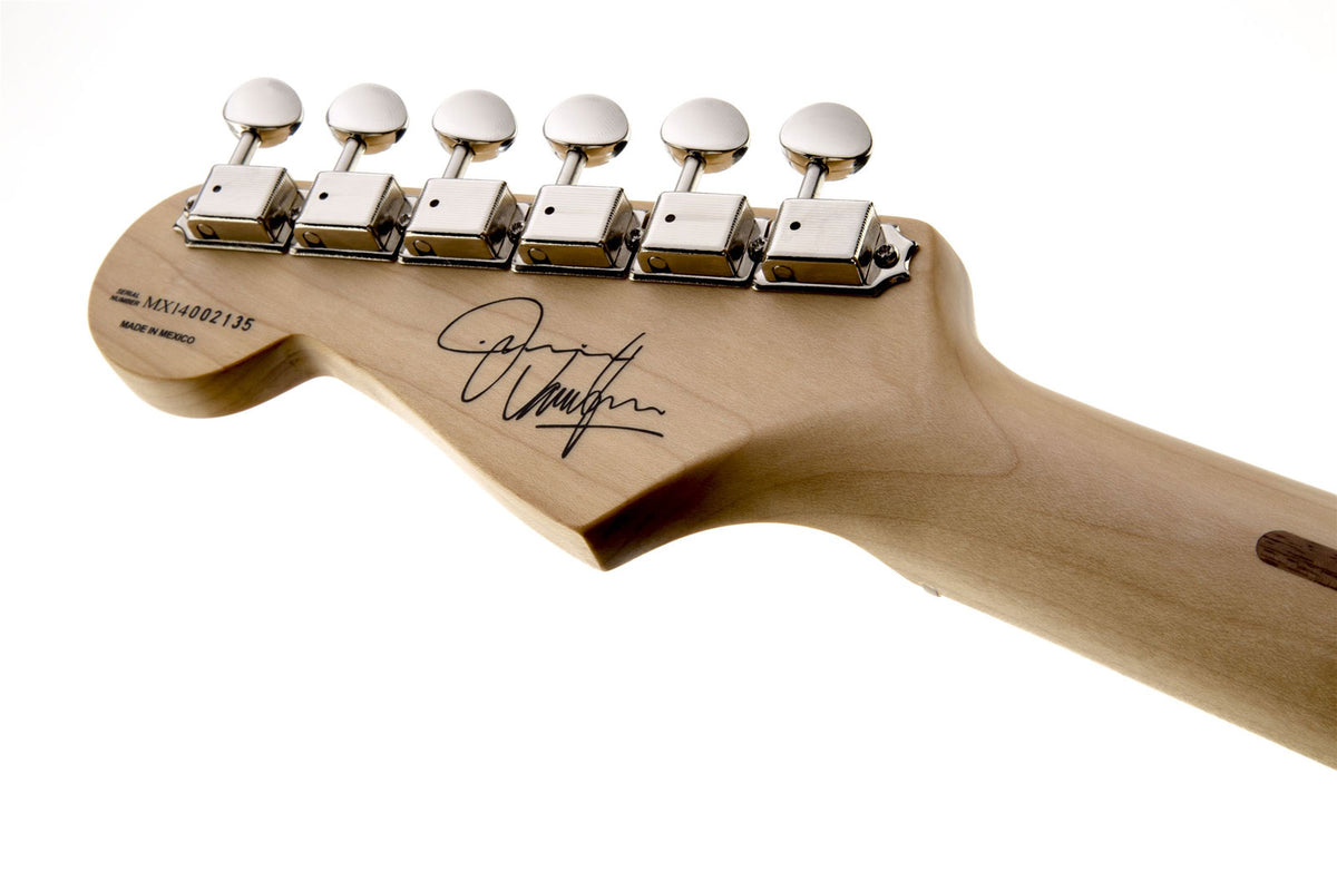 Stratocaster Signatur Jimmie Vaughan MN Tex-Mex Olympisches Weiß