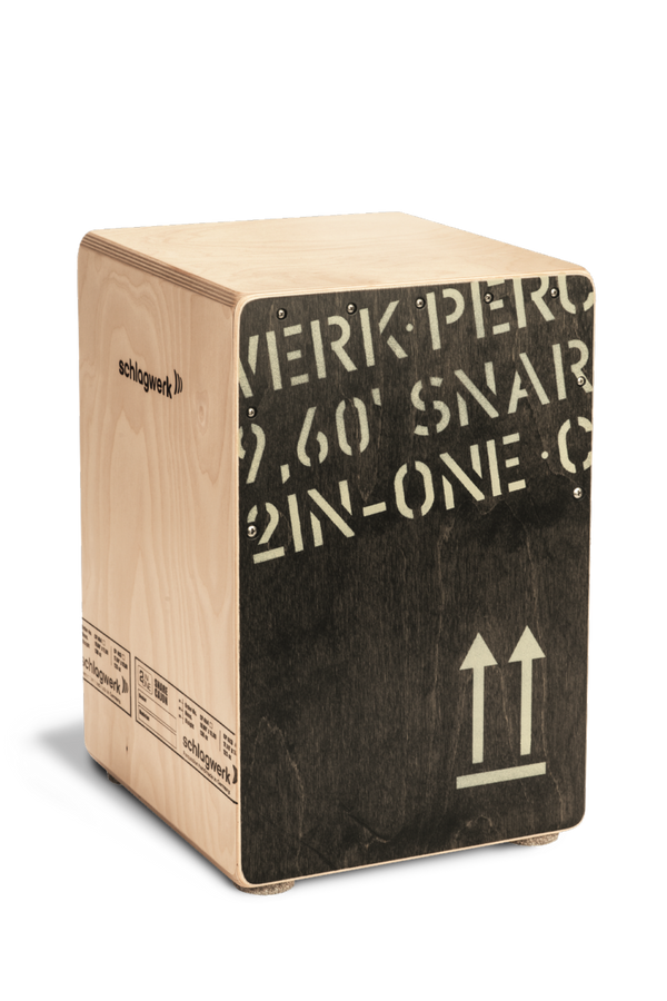 Cajon 2 In One CP403BLK 2inone Schwarze Edition mittlere Größe