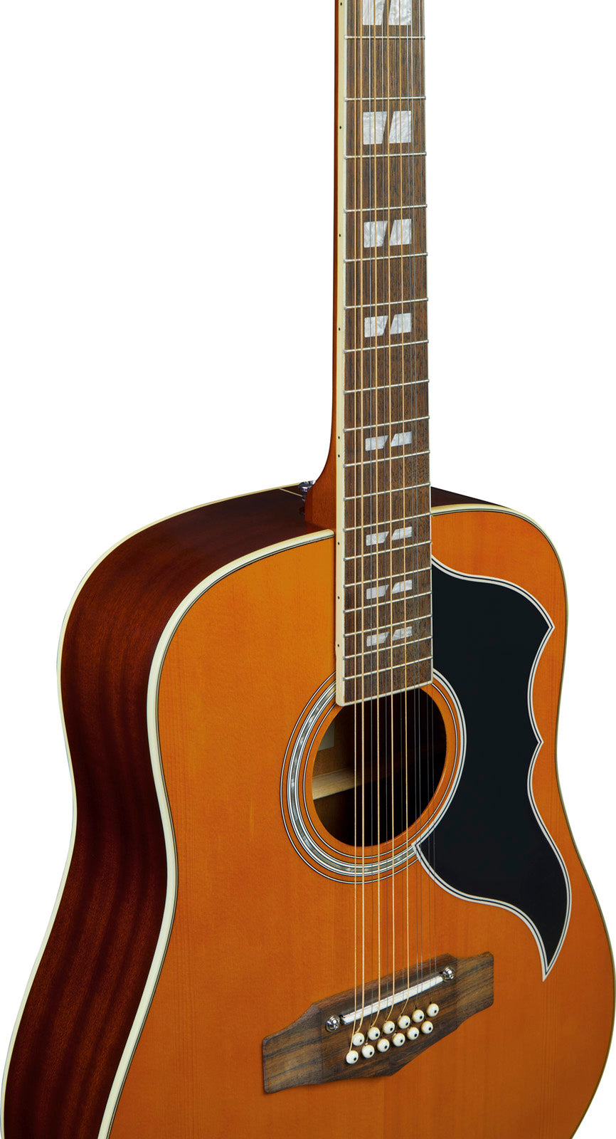Ranger XII EQ Vintage-Neuauflage Dreadnought Natural Top gebeizt