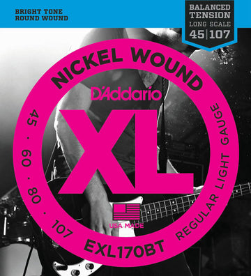 EXL170BT Nickel umsponnen lange Mensur normal leicht 45-107