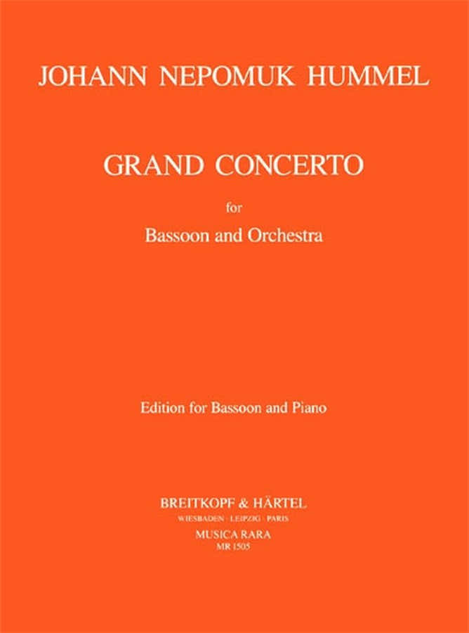 Hummel J.N. - Grand Concerto - Basson Piano