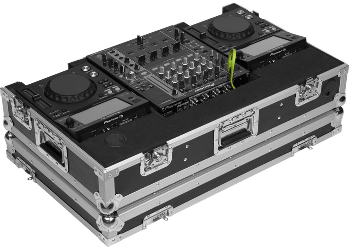 Flight Konsole 10/12'' XDJ700 und DJM750 W Silber