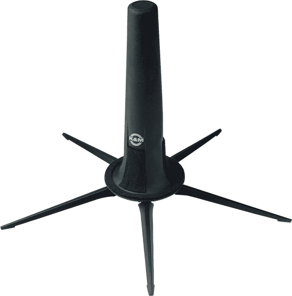 K&M Schwarzer Ständer Für Gerades Sopransaxophon
