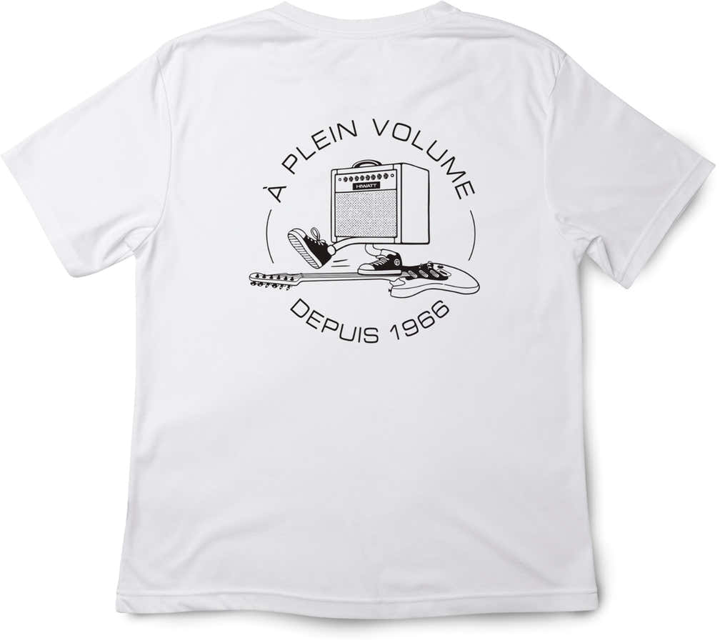 White T-Shirt Black Ride Logo M-Size