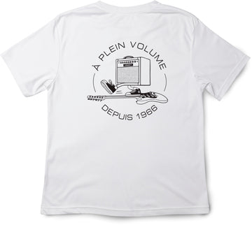 White T-Shirt Black Ride Logo XL-Size