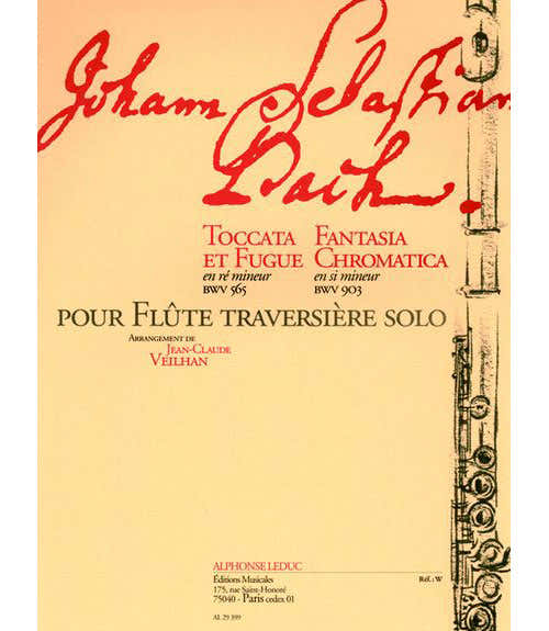 BACH J.S. TOCCATA ET FUGUE EN Ré M BWV 565 FANTASIA CHROMATICA EN SI M BWV 903