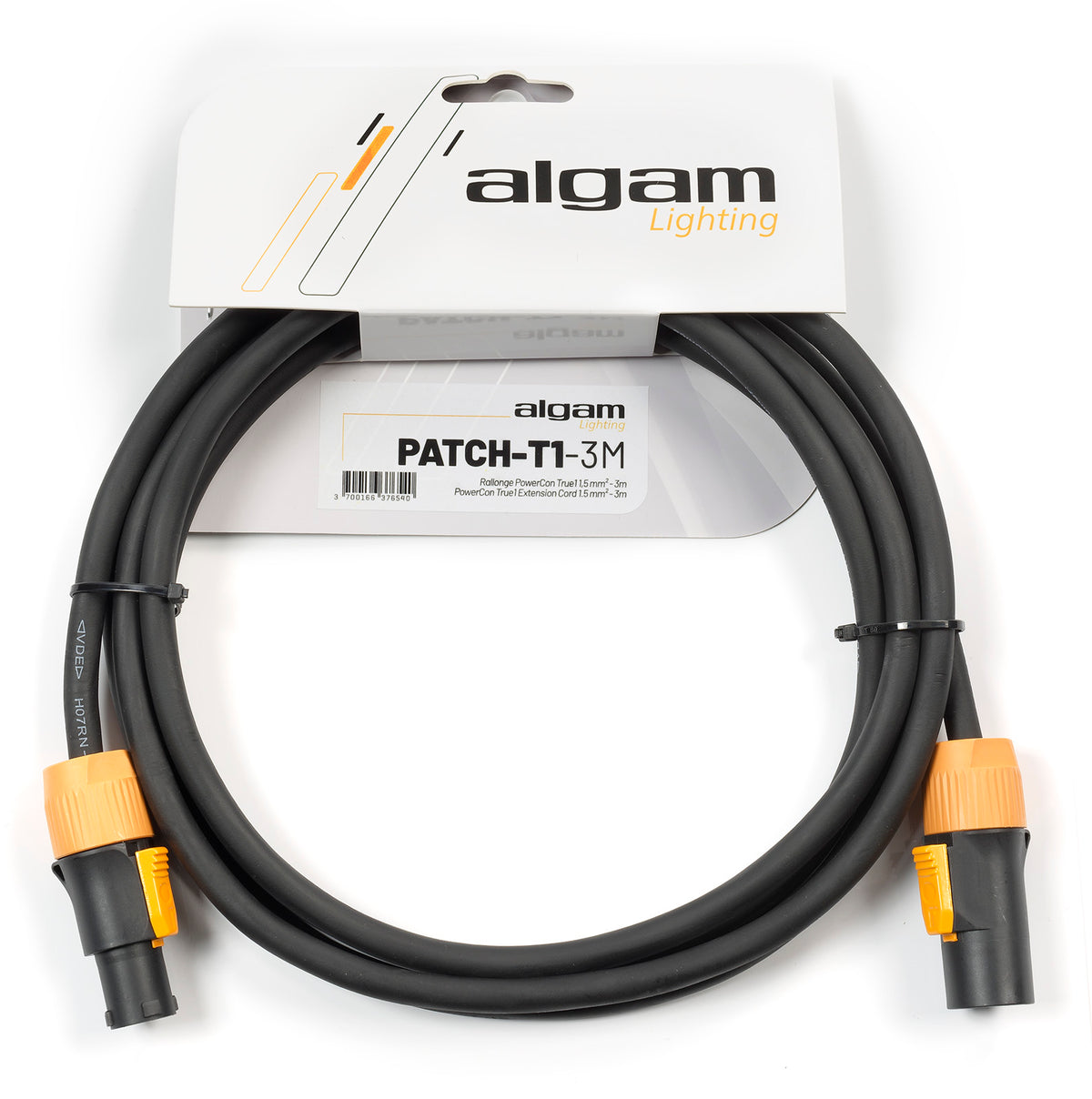 Algam Lighting PowerCon True1 power extension cable - 3M