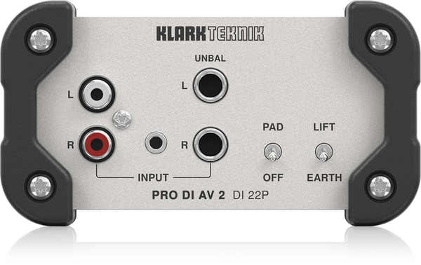 Klark Teknik Pro DI AV 2 DI 22P - Passive Stereo-DI-Box