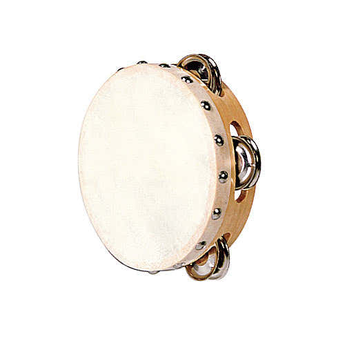 Tamburin Naturfell 15 CM + Schellen