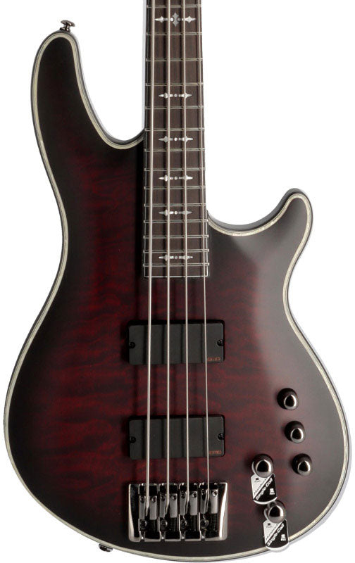 B-Stock / Hellraiser Extreme 4 Bass - Karmesinroter Burst Satin