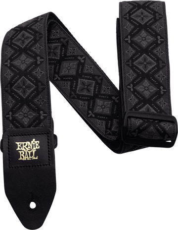 REGAL BLACK JACQUARD GUITAR STRAP