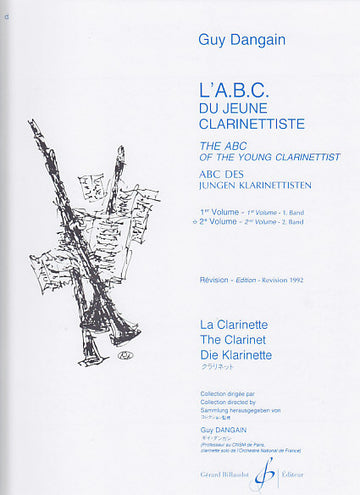Dangain Guy - L'abc Du Jeune Clarinettiste Vol.2