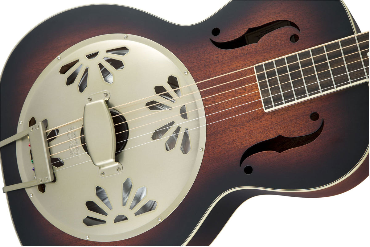 G9240 Alligator Resonatorgitarre mit Round-Neck und Biscuit-Cone, 2-Color Sunburst