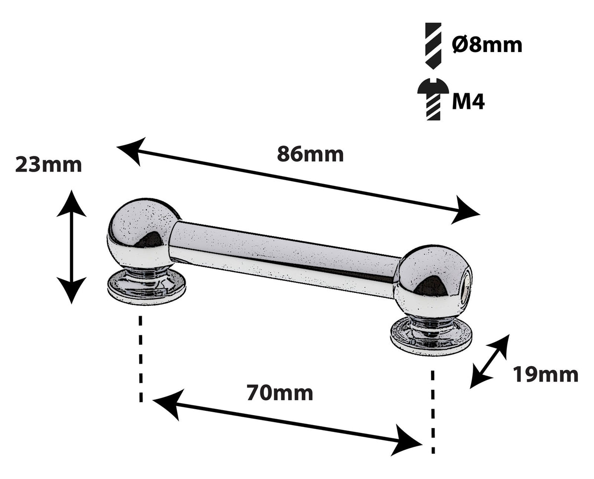 TL13D70 TUBE LUG 70MM DOUBLE ENDED X1