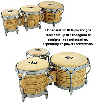 LP202-aw - Bongos Generation III Dreifach