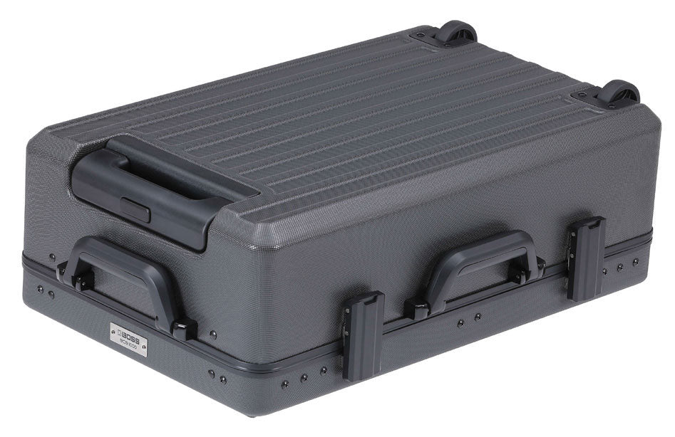 BCB-1000 MOLDED PLASTIC PROFESSIONAL "SUITCASE" PEDALBOARD WITH WHEELS SUITABLE FOR MULTIPLE PEDALS