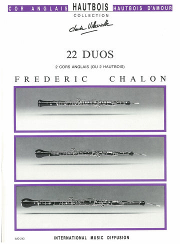 Chalon - 22 Duos - 2 Cors Anglais Ou 2 Hautbois