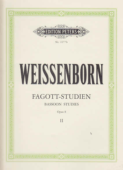 WEIßENBORN - ETUDES POUR BASSON OP.8 VOL.2
