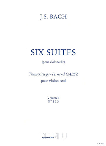 BACH J.S. - SUITES (6) VOL.1 - VIOLONCELLE
