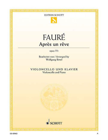 Fauré - Après Un Rêve Op. 7/1 - Violoncello und Klavier