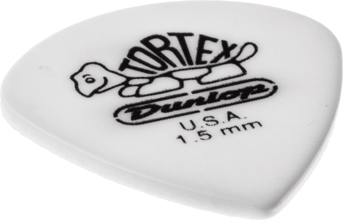 12 x 1,50mm Tortex Weiß Jazz III