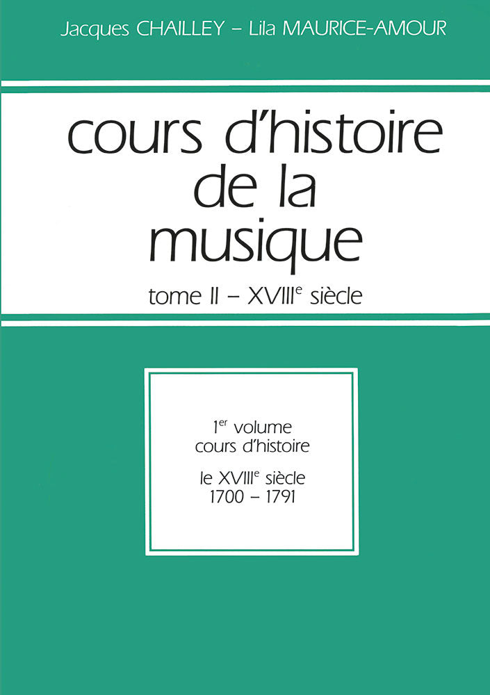 Leduc Cours d'histoire de la musique : Tome 2 vol. 1