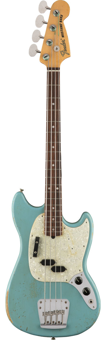 Mustang Bass Signature Jmj RW Verblasstes Daphne Blau