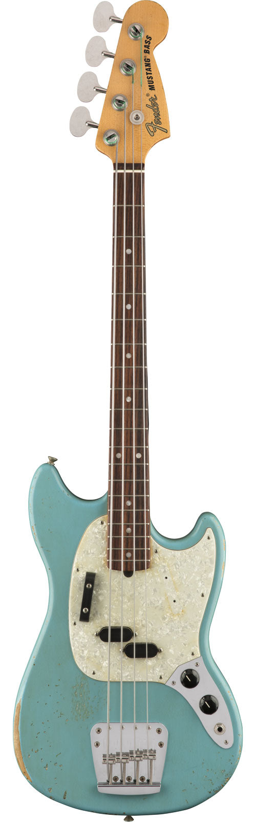 Mustang Bass Signature Jmj RW Verblasstes Daphne Blau