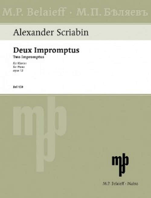 SKRJABIN A. - DEUX IMPROMPTUS OP.12 - PIANO