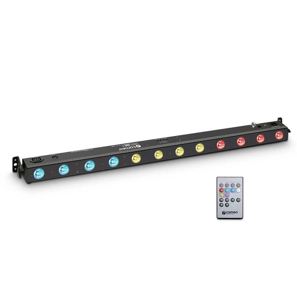 TRIBAR 200 IR - TRICOLOR LED BAR (RGB) 12 x 3 W SCHWARZE BOX MIT INFRAROT-FERNBEDIENUNG