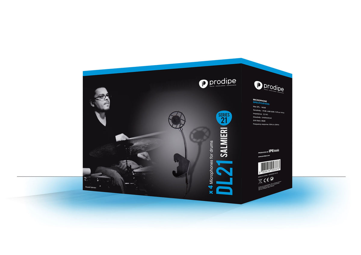 DL21 Salmieri Drums - 4er-Pack Mikrofone