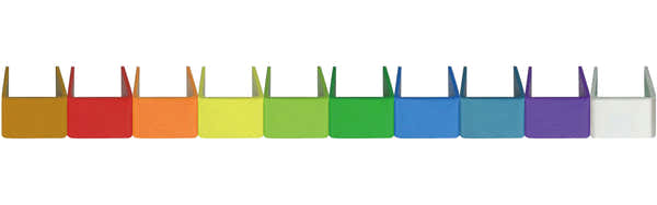 RH87 Set mit 10 farbigen Identifikationsclips