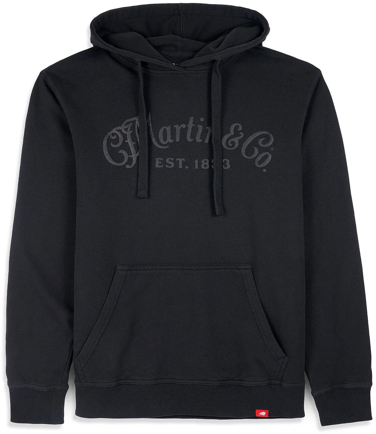 Kapuzen-Sweatshirt Ton-in-Ton Schwarz M